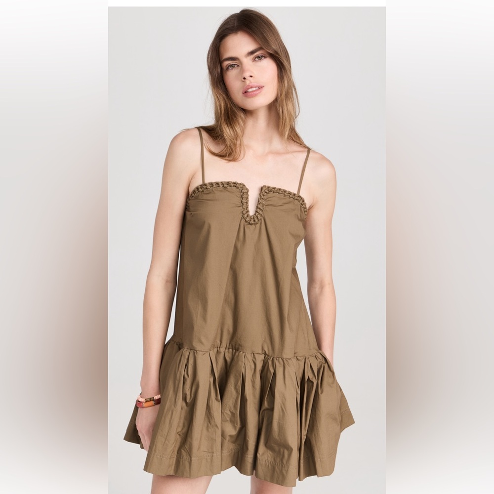 Elegant Brown Sleeveless Dress
